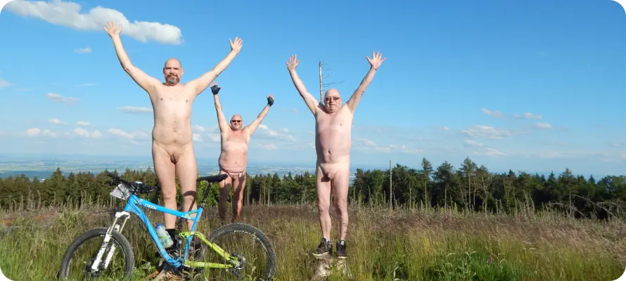 Taunus Nackt-Mountainbike-Gruppe